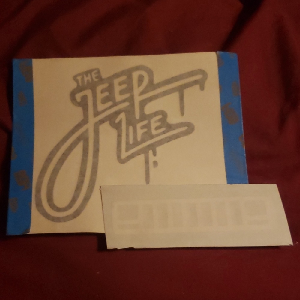 Jeep sticker lot